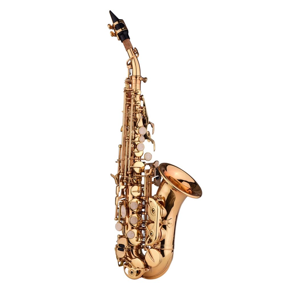 Mstudio Mini Bb Saxofone Soprano Sax Material De Latão Superfície De Laca Dourada Instrumento De Sopro Com Estojo De Tra