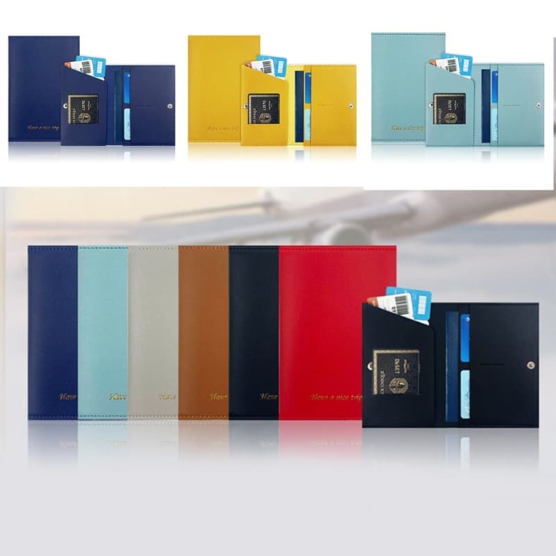 Estone Business Purse Card Case Bolso Carteira Porta-Passaporte Com Fivela Cartões
