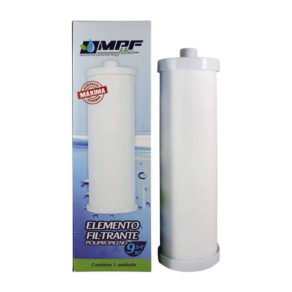 Elemento Filtrante Liso 9 3/4" com Rosca