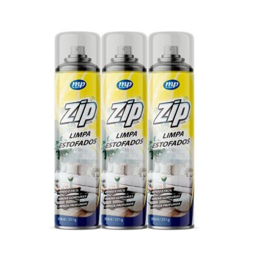 Limpa Estofados C/3 Spray Zip Clean 300ml/251g