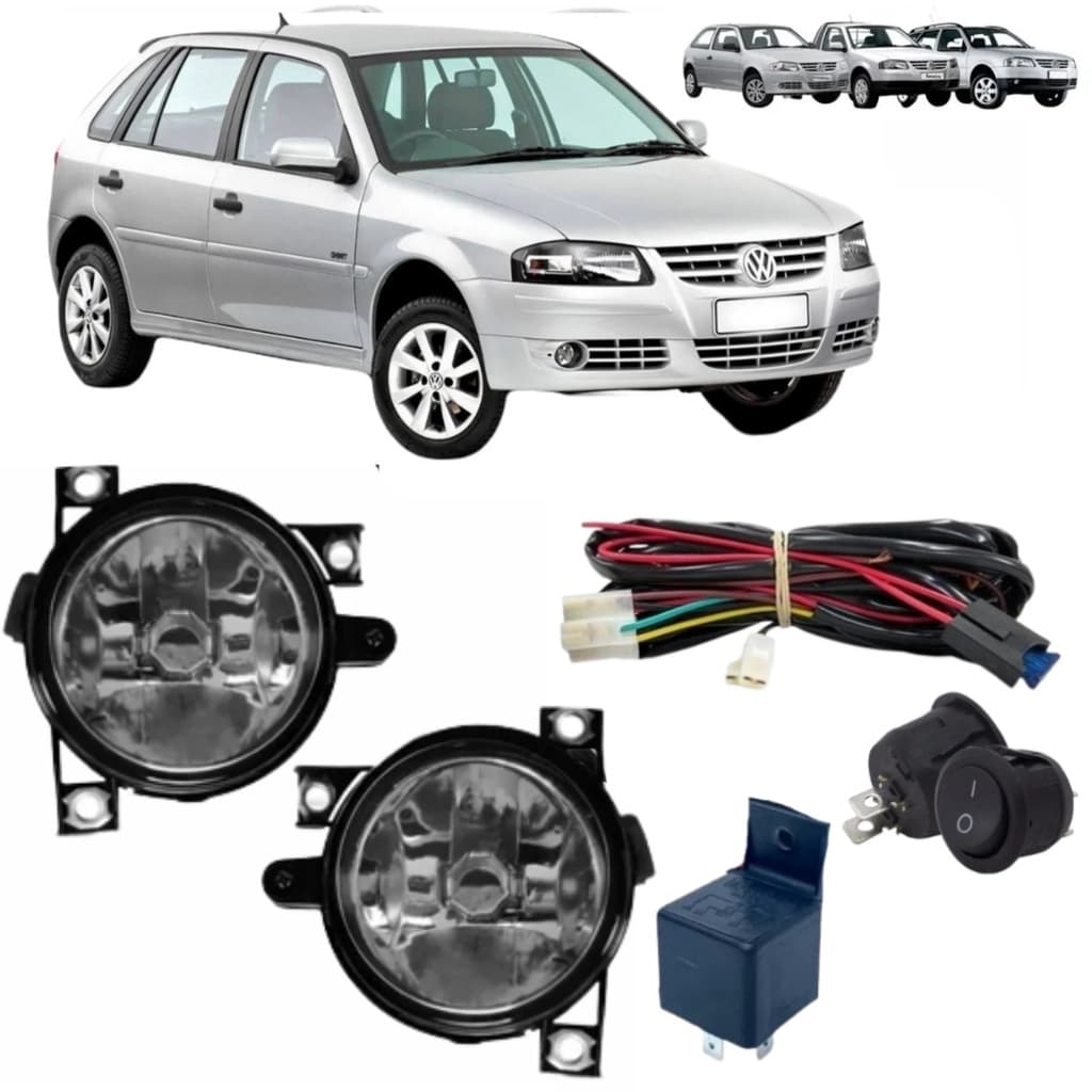 KIT FAROL MILHA NEBLINA GOL G4 SAVEIRO PARATI POLO FOX