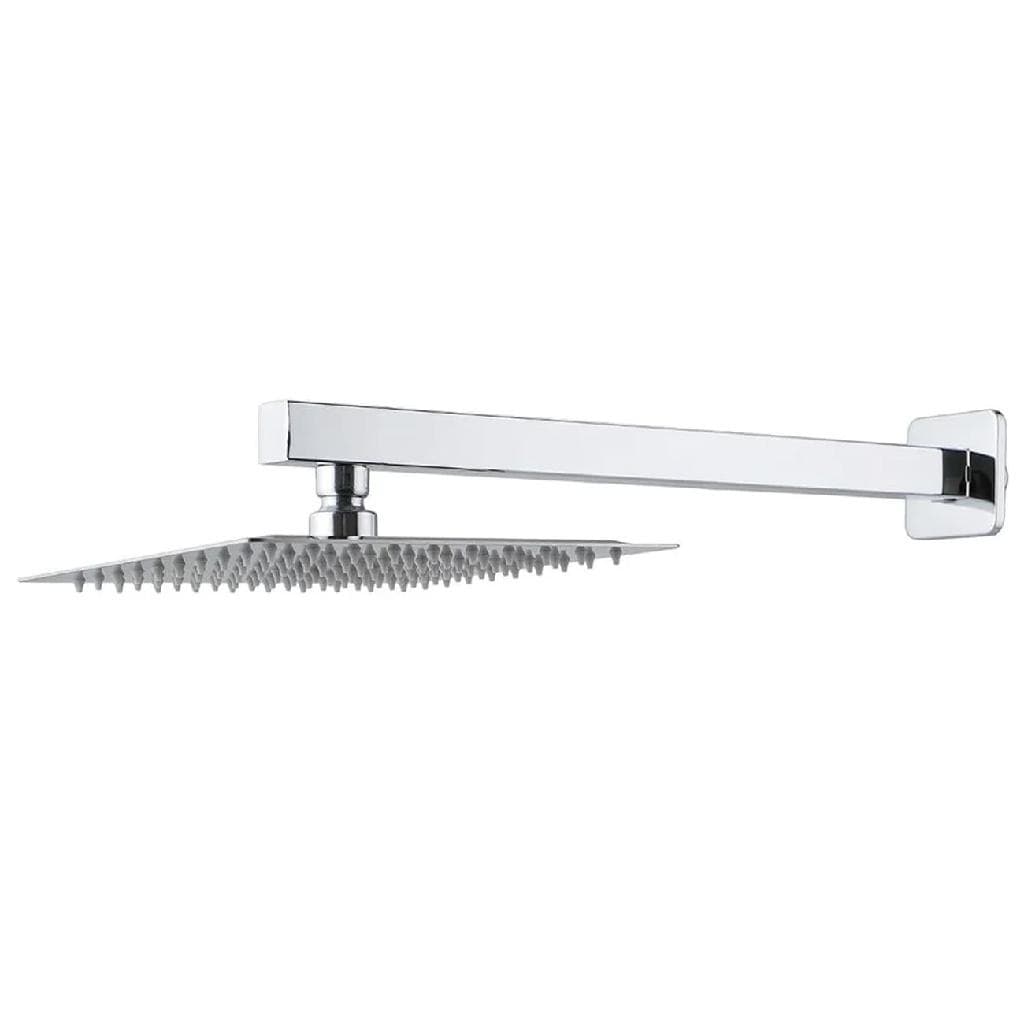 Ducha Chuveiro Slim 30x30 Cm Inox + Braco 40cm