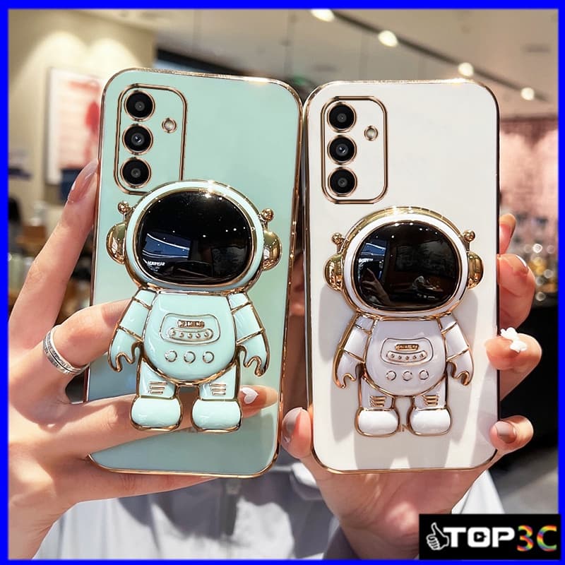 Capinha Samsung S23 FE/S24 Plus/A15 5G/A25/A35/A55/A05S Caixa Telefônica De Suporte Para Astronauta Da Nasa YHY