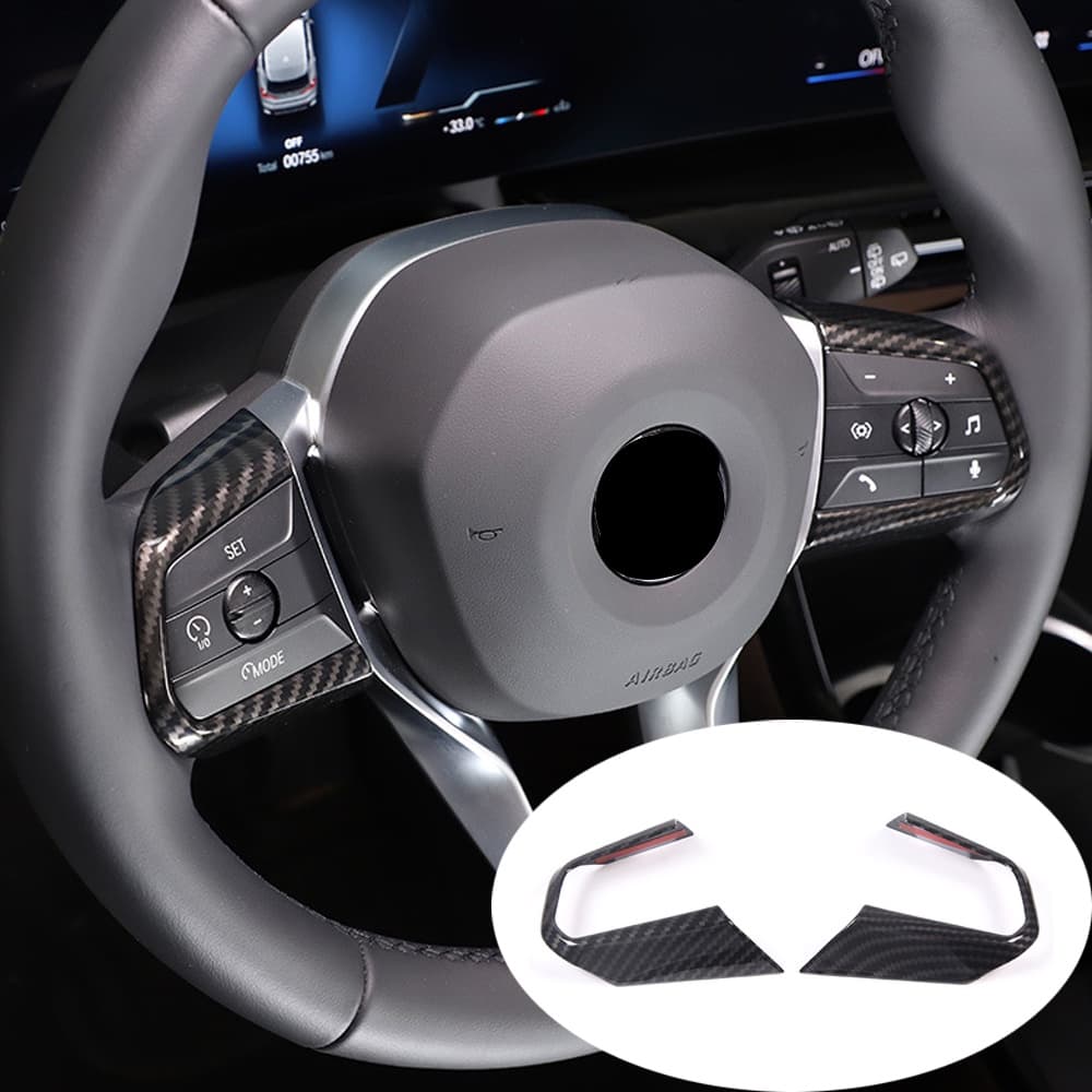 ABS Estilo Do Carro Botões De Volante Quadro Capa Guarnição Adesivo Apto Para BMW X1 iX1 U11 2023-2024 Acessórios Interi