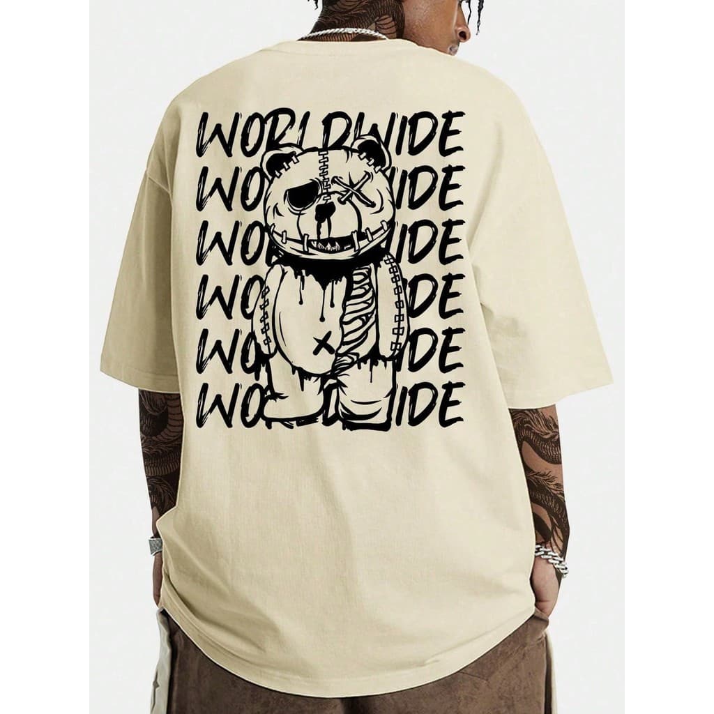 Camiseta Streetwear World Wide Camisa Skatista 100% Algodão Lançamento Unissex