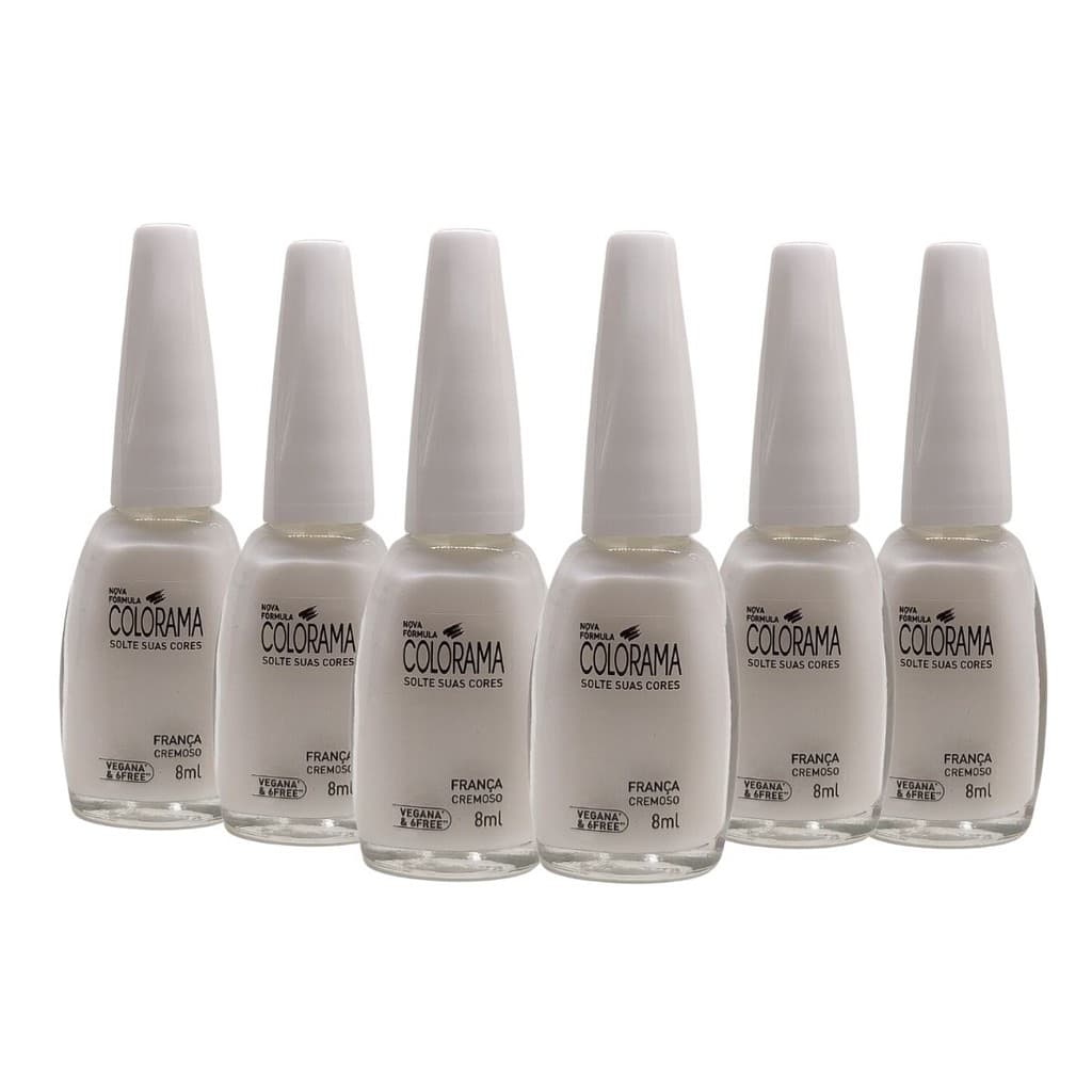 KIT 6 ESMALTE COLORAMA FRANÇA QUERIDINHOS DA MANICURE