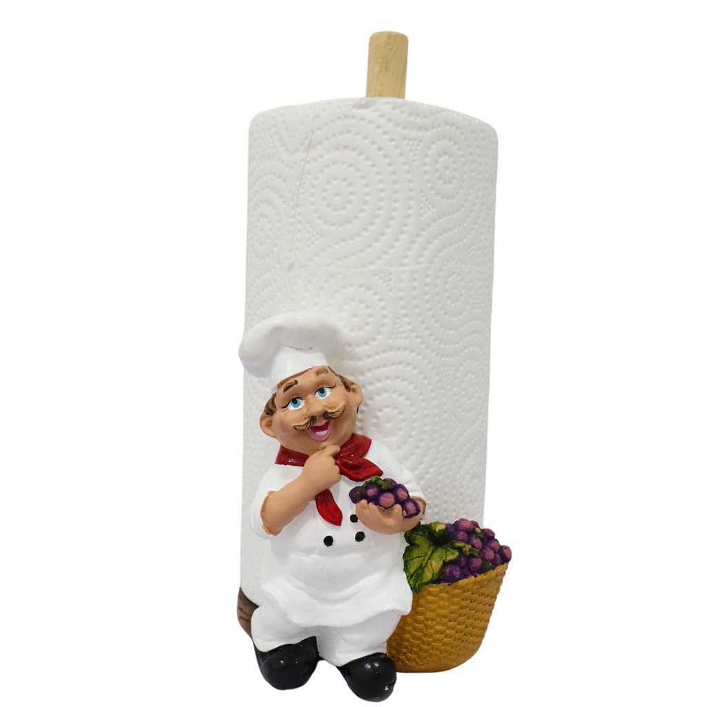 Porta Papel Toalha Cozinheiro suporte guardanapo de papel decoração cozinha restaurante