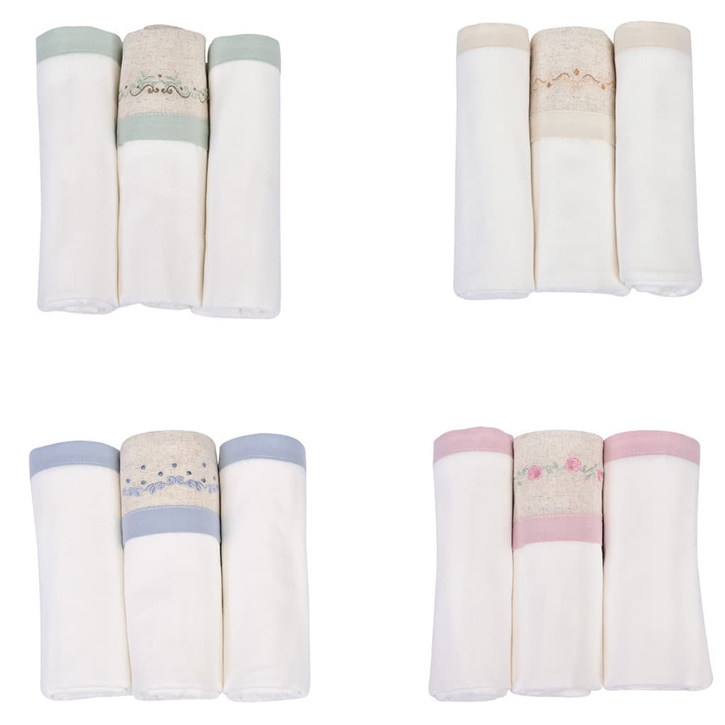 Cueiro Flanelado LT Nature Kit 3 Un. 80cm x 80cm Minasrey