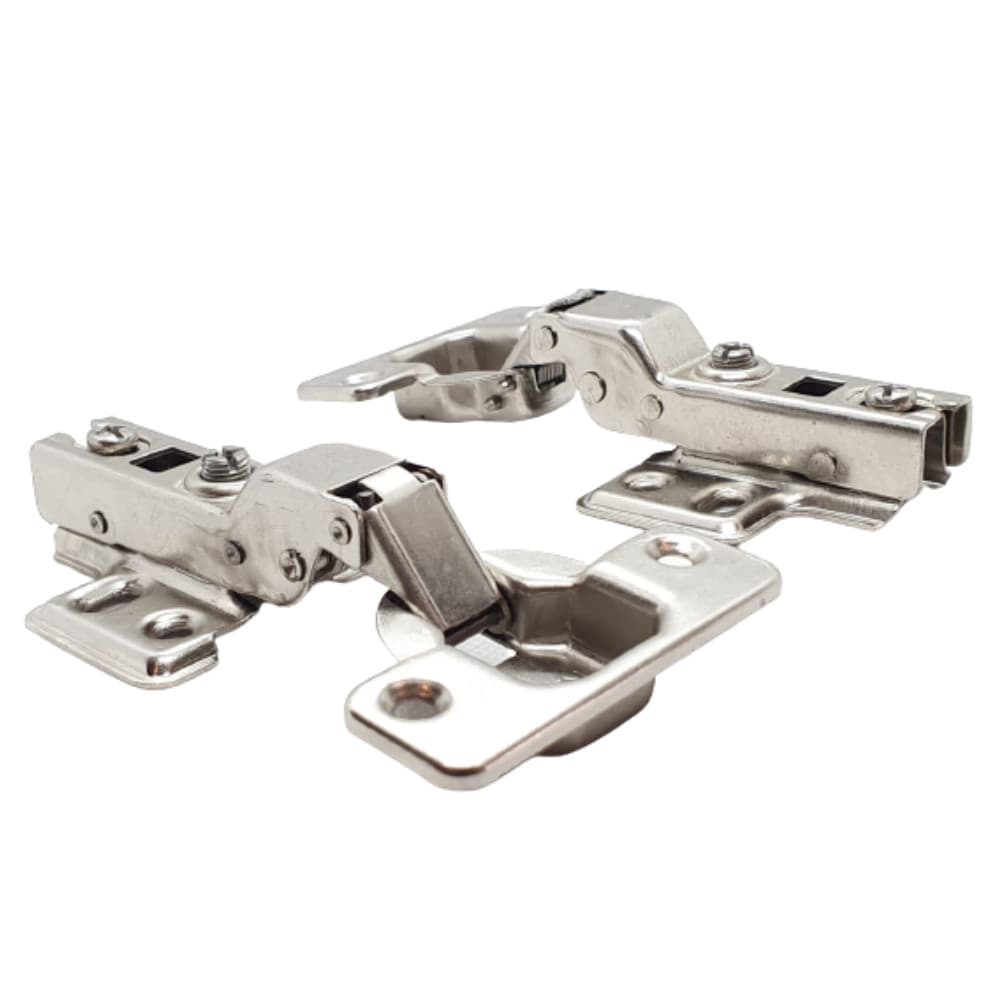 Kit 02 Dobradiças Curva Pressão 35mm Móveis Portas Armários