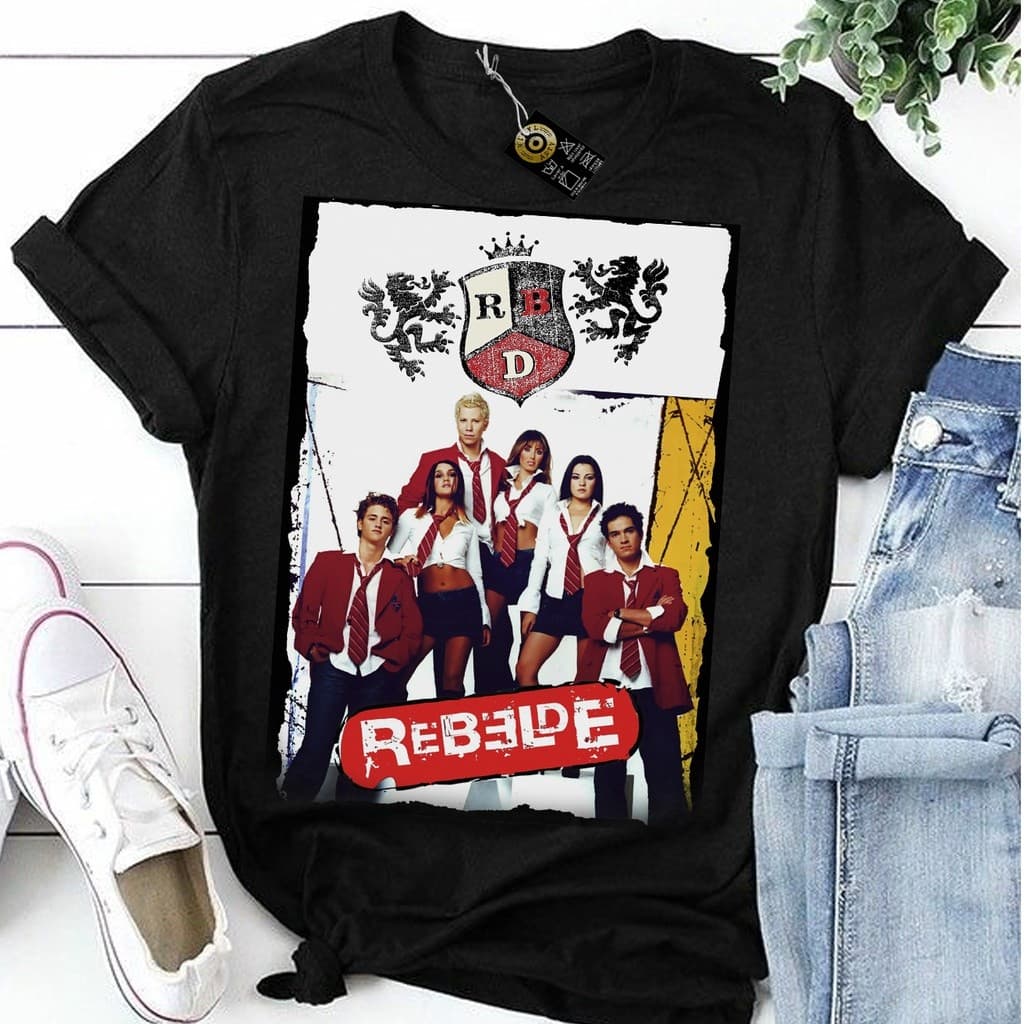 Camiseta RBD Rebelde camisa RBD Blusa Rebelde Anahi Maite Perroni Dulce María top