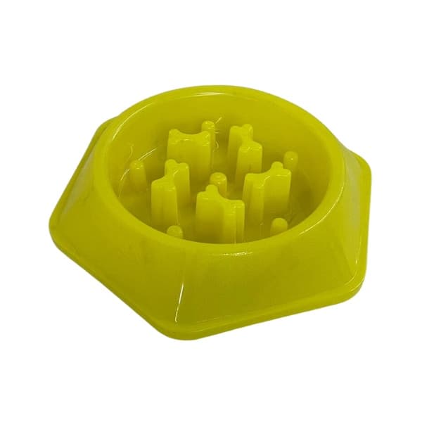 Comedouro Educativo Lento Interativo Cães Cachorro Gatos Pet Neon