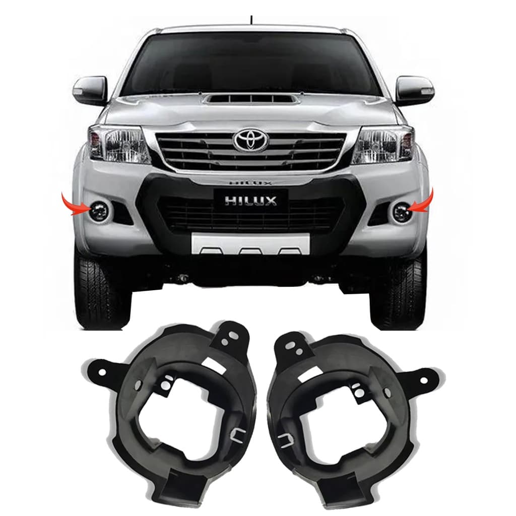 Par de Suporte Farol De Milha Hilux Pickup 2012 a 2015