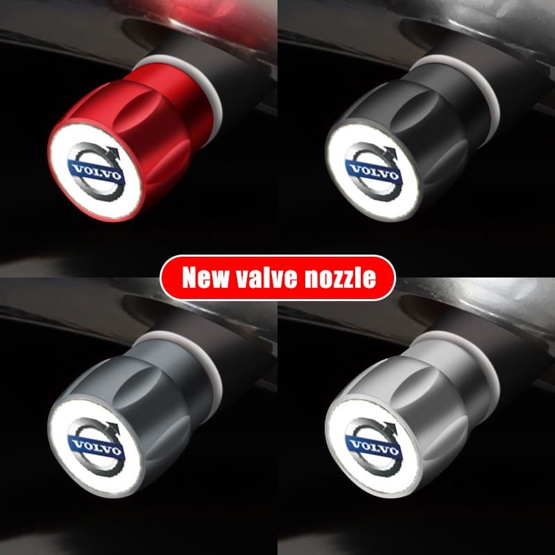 4 Pçs/set Tampas Da Válvula Do Pneu Roda Carro Ar À Prova De Poeira Capa Para Volvo R V40 S40 S60 XC60 XC90