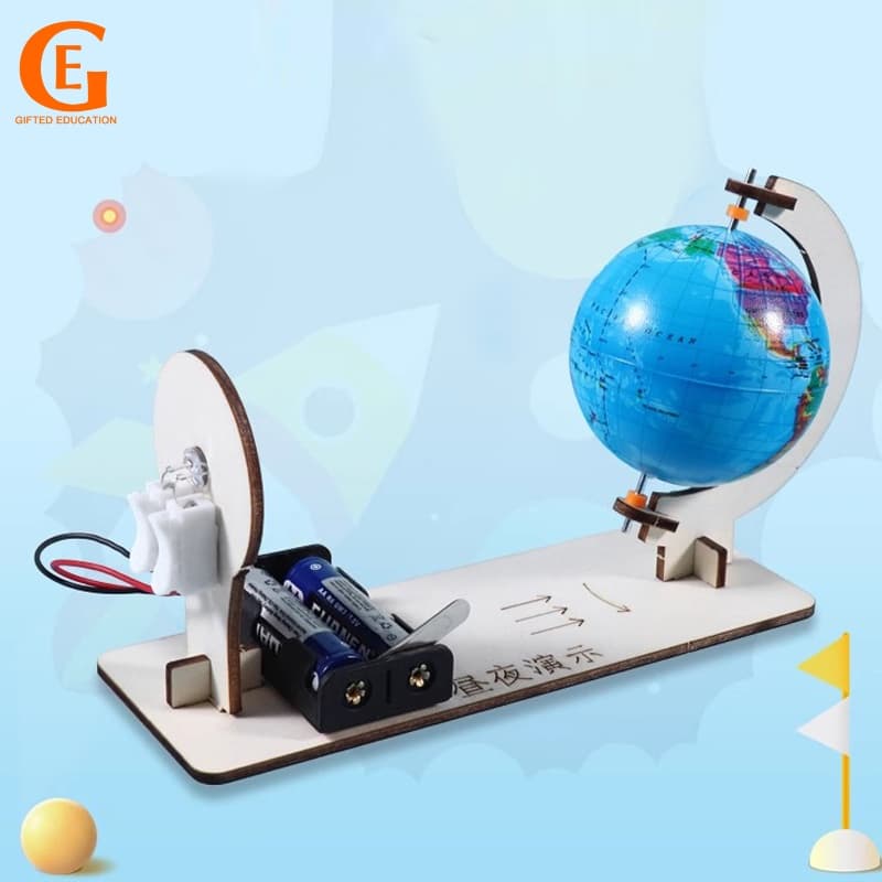 Donativo Educação DIY Modelo De Globo Feito À Mão Dia Noite Demonstração Da Escola De STEM Brinquedo De Experiência Científica