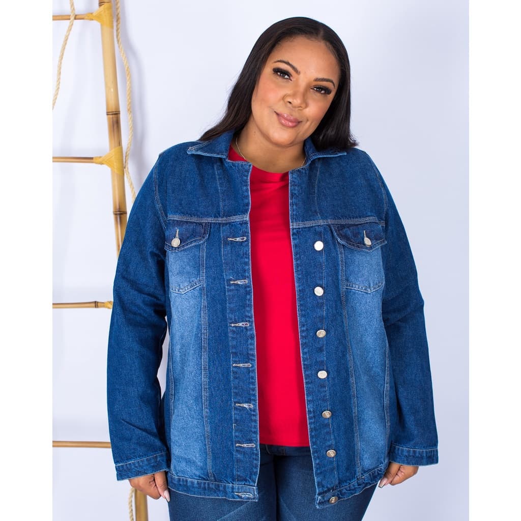 Jaqueta Feminina Max Jeans Plus Size