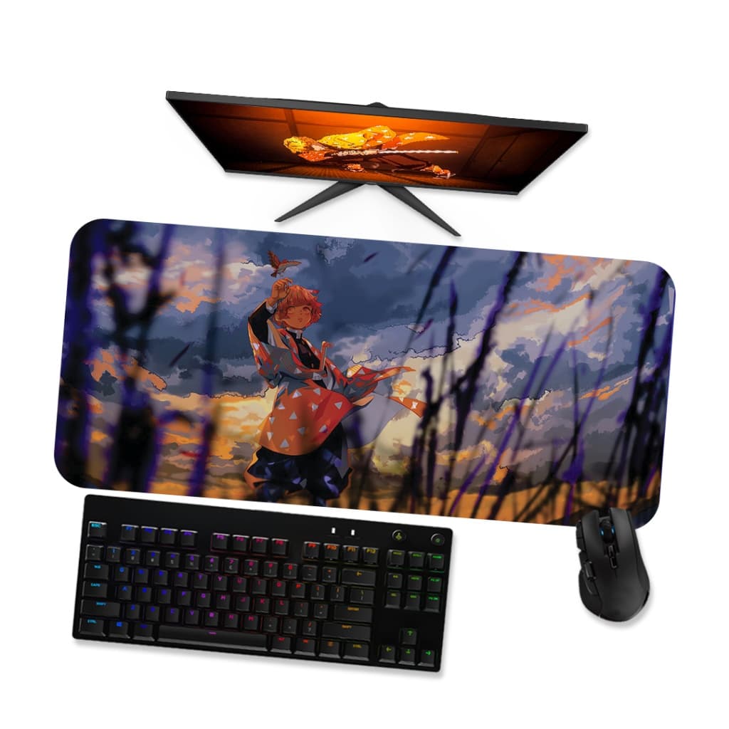 Mouse Pad Gamer Grande Demon Slayer Zenitsu 4 90x40 80x40 60x40 70x30 45x40