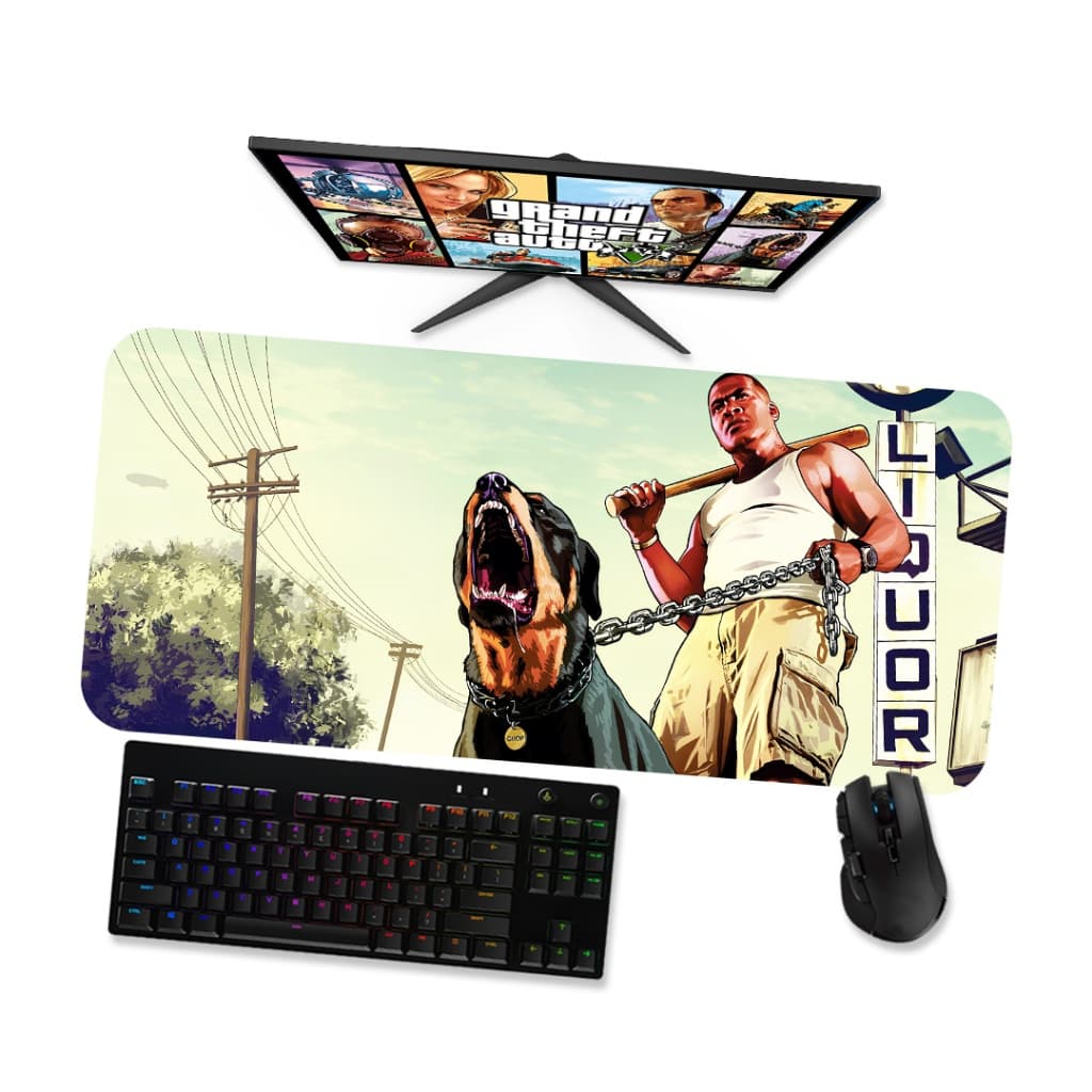 Mouse Pad Gamer Grande  GTA V Franklin 1  90x40 80x40 60x40 70x30 45x40