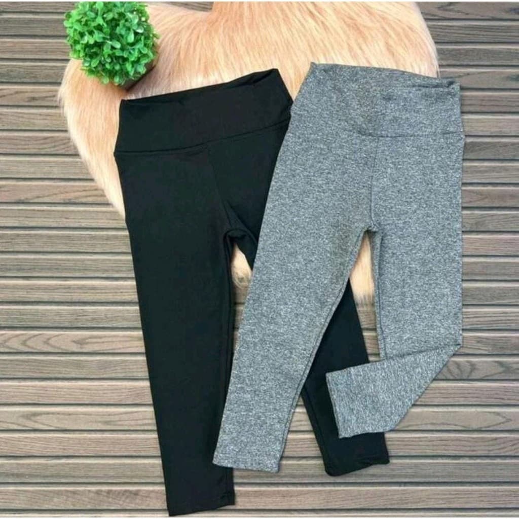 Kit C/2 Calça legging Infantil e Juvenil Suplex do 2 ao 14