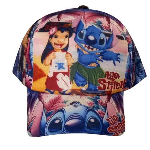 Bone Infantil Stitch Personagens Verão Praia Piscina