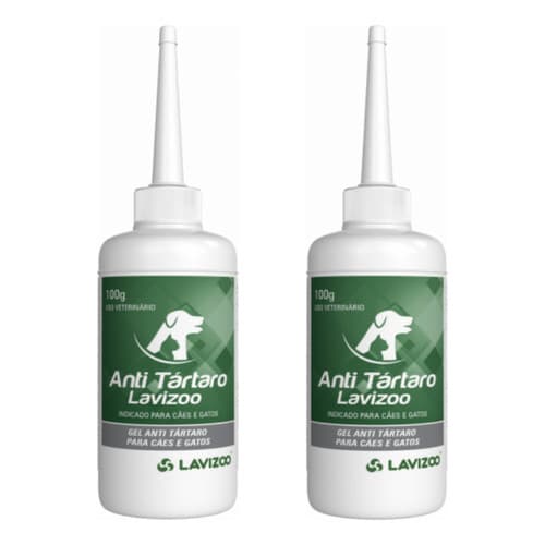02 Anti Tartaro Lavizoo Cachorro e gatos 100g Creme Dental