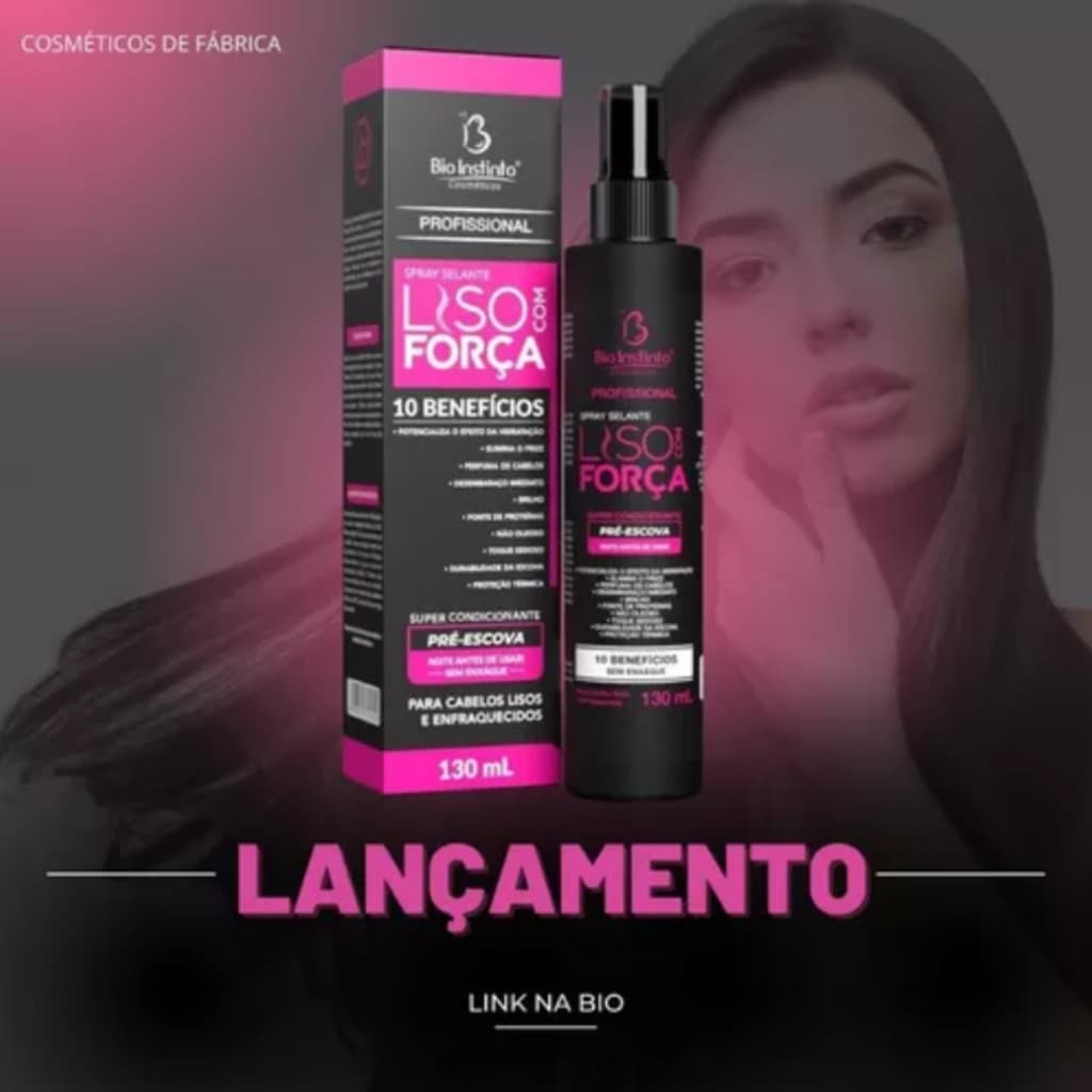 Spray Selante Liso com Força 130ml Bio Instinto