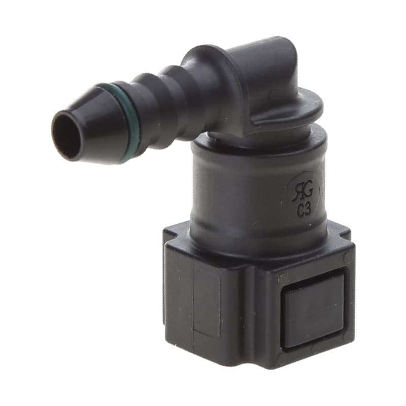 Blala ID6 Fêmea 7 89mm Cotovelo Conector De Linha De Combustível Adaptador De Encaixe De Extremidade De Mangueira De 90