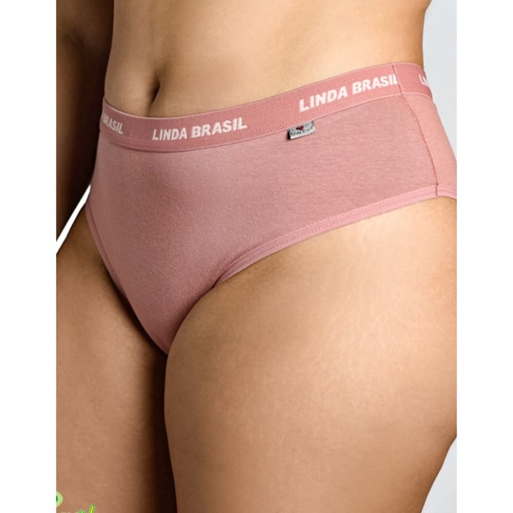 Kit/3 Tanga Cós Lisa Plus Size Linda Brasil Algodão Cotton