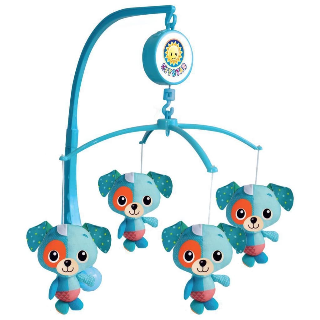 Móbile Musical Giratório Para Berço Cachorrinho Kitstar