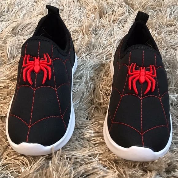 Tenis Infantil Calce Facil Masculino preto Homem-Aranha