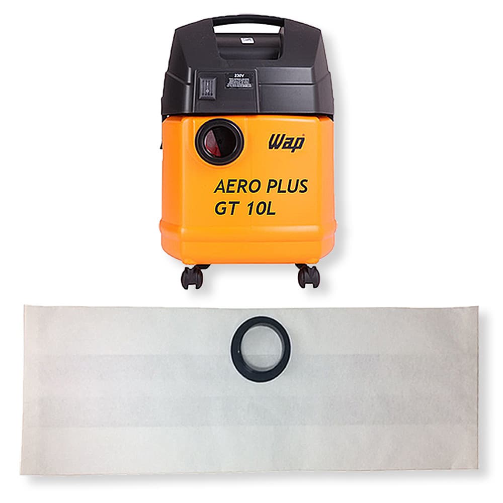 3 Saco Descartável para Aspirador de Pó Wap Aero Plus / GT 10L