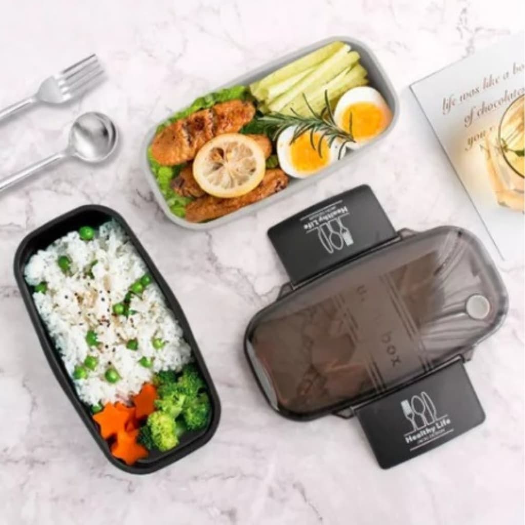 Marmita 2 Divisórias 1200ml Microondas Freezer Livre De Bpa