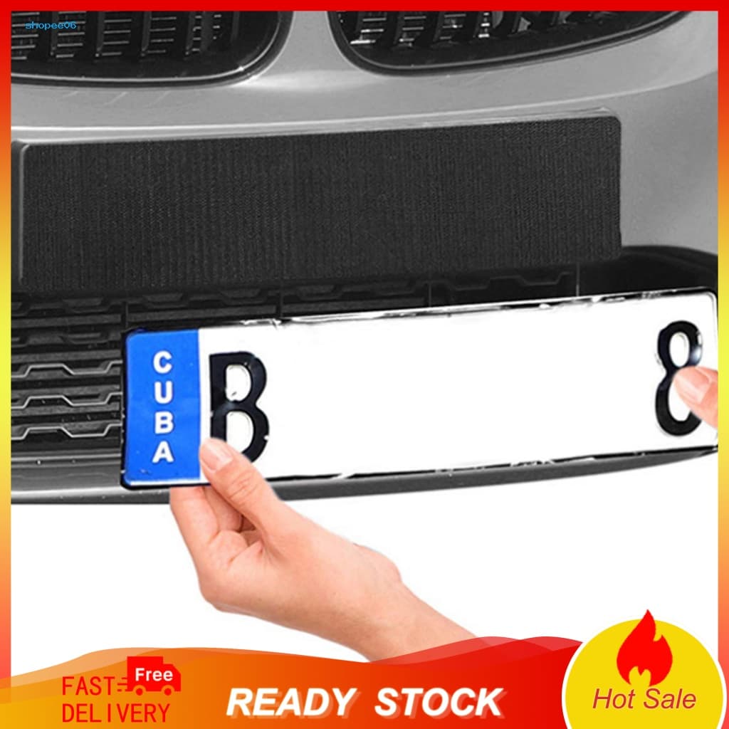 < sdriau > 2Pcs/Set Leve Porta Placa Adesiva Para Veículos Anti-Riscos Invisível