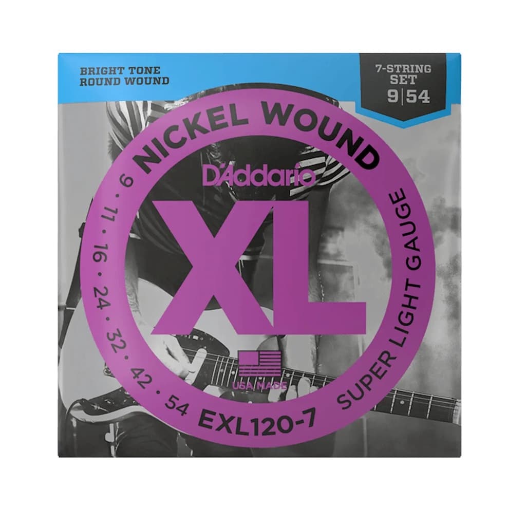 Encordoamento Daddario Guitarra 7 Cordas Exl120-7 009