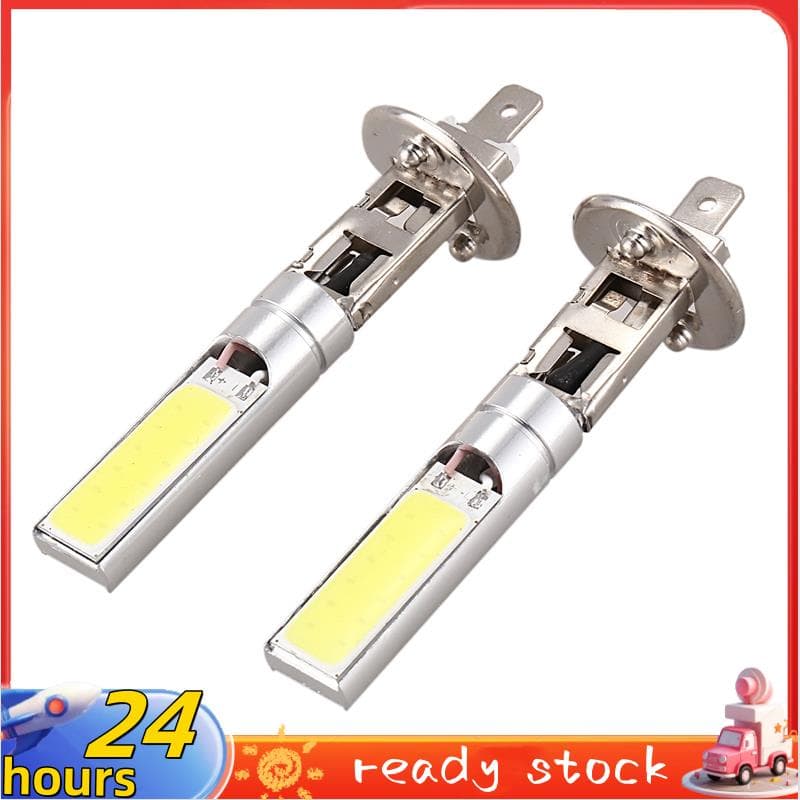 2X H1 Xenon Branco 6000K 7.5W COB LED SMD DRL Lâmpada De Feixe De Luz De Nevoeiro