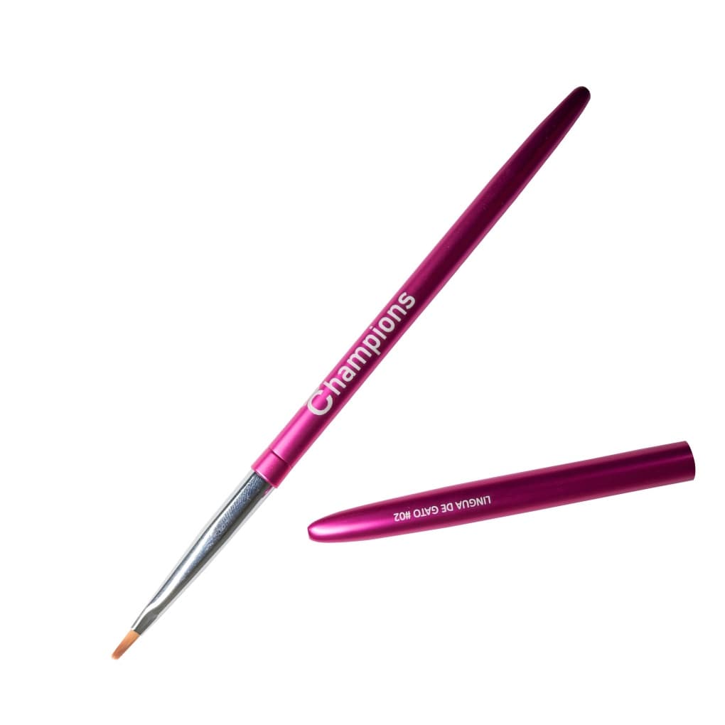 PINCEL CHAMPIONS ELITE LINGUA DE GATO #02 PINK