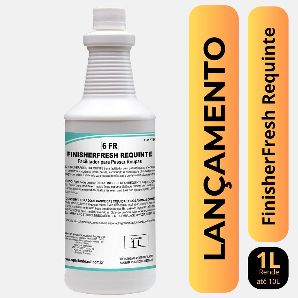 Finisherfresh Cheiro de Rico Original Requinte Finalizador Passadoria Roupa 1l