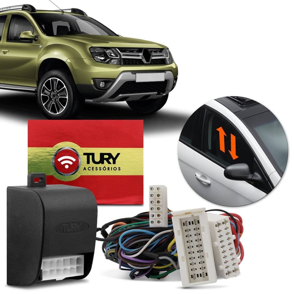 Modulo de Vidro Duster/Oroch Dynamique/Dakar 2016 até 2019 4 Portas, c/ Antiesmag. TuryPRO1.11DQ