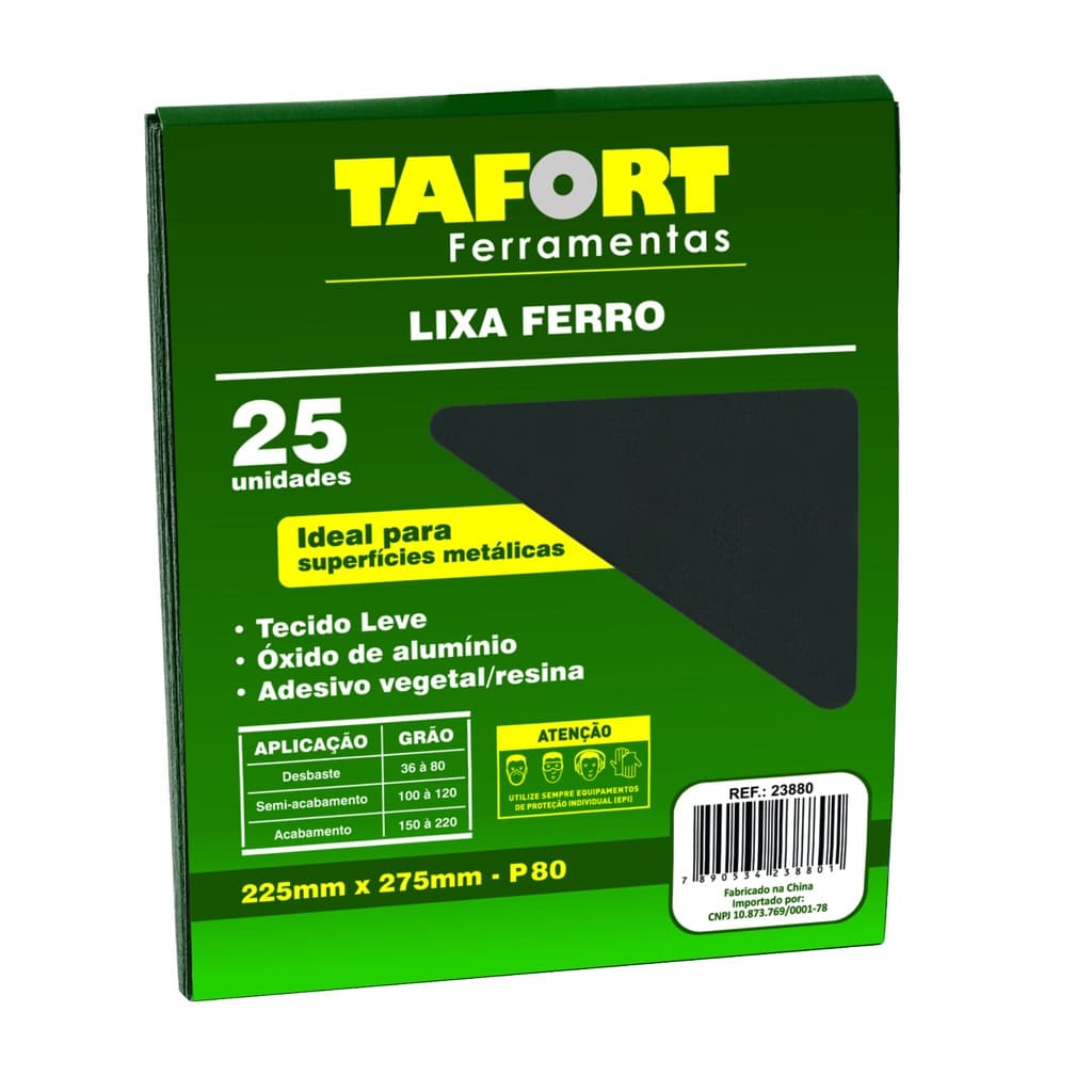 Lixa Ferro Gr 080 (25Pcs) - TAFORT