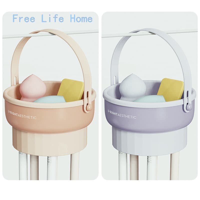 Escova De Limpeza De Silicone Scrub Bowl Caixa Maquiagem Para Armazenamento Secagem Lavagem Portátil