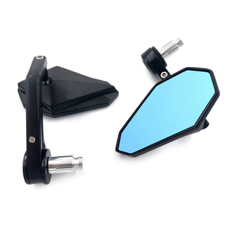 POOP Motocicleta Anti Glare Glass Moto 22mm 7 8 Vidro Retrovisor Azul