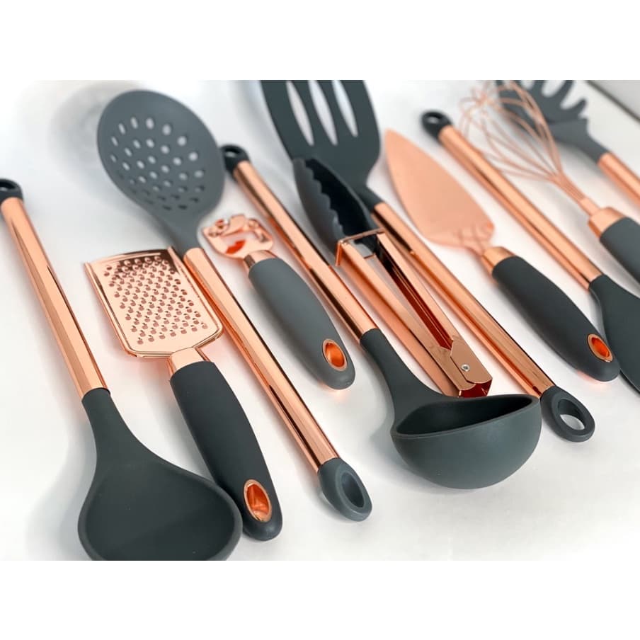Utensílios Cozinha Colher Espátula Rose Gold Silicone Paramount