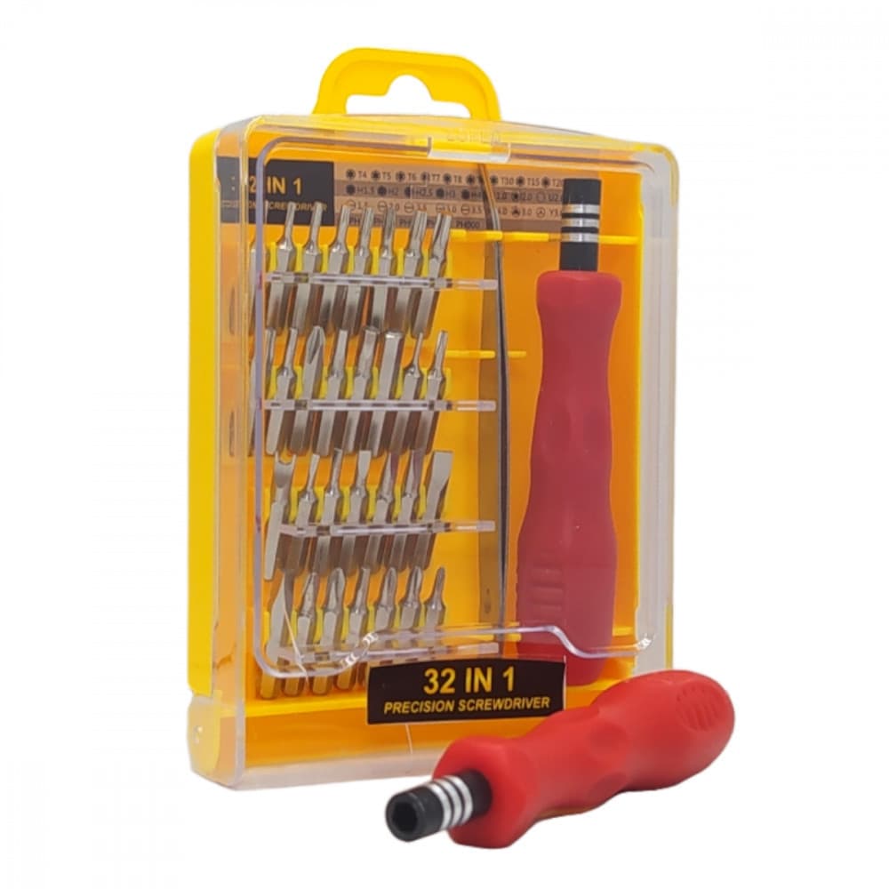 Jogo chave 32 Peças Chaves Alen Torx Fenda Philips P/ Conserto PC Celular Óculos Notebook - BINGO