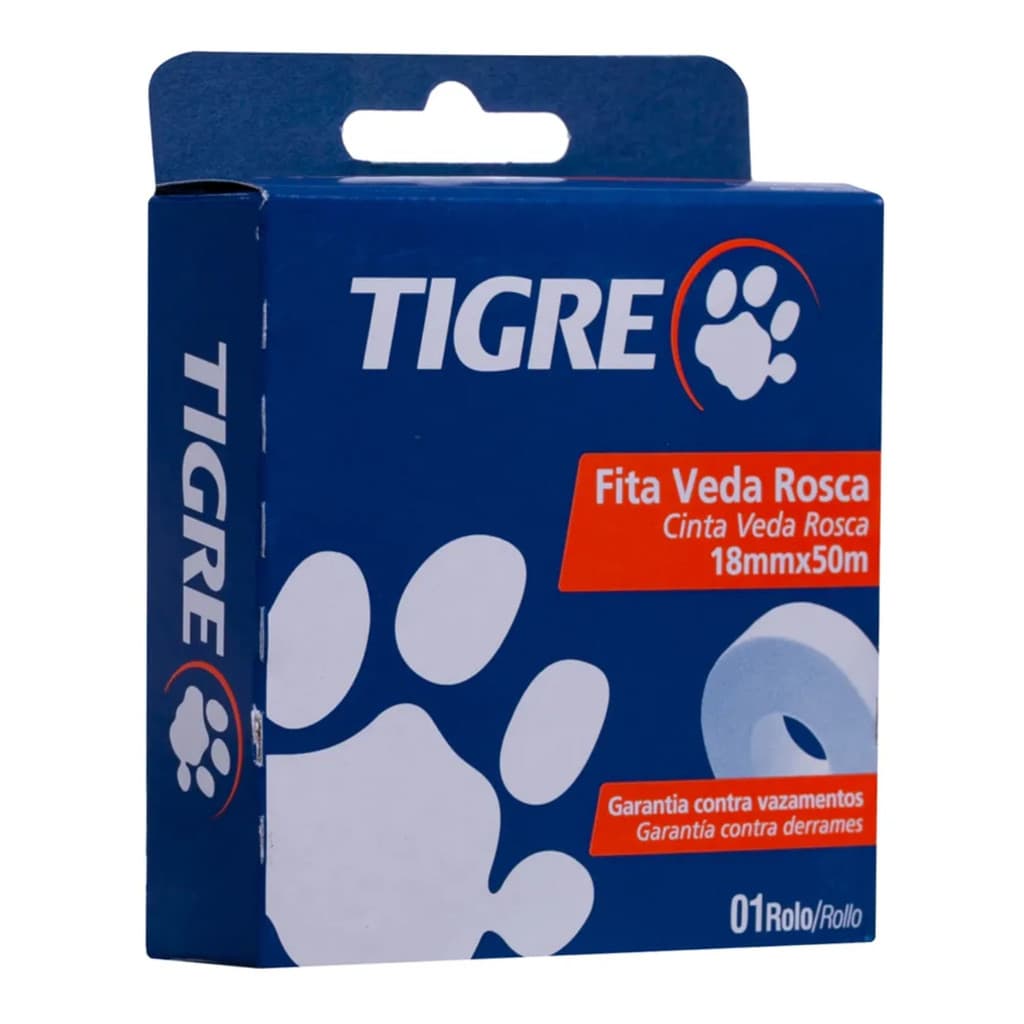 FITA VEDA ROSCA 18MM X 50M TIGRE