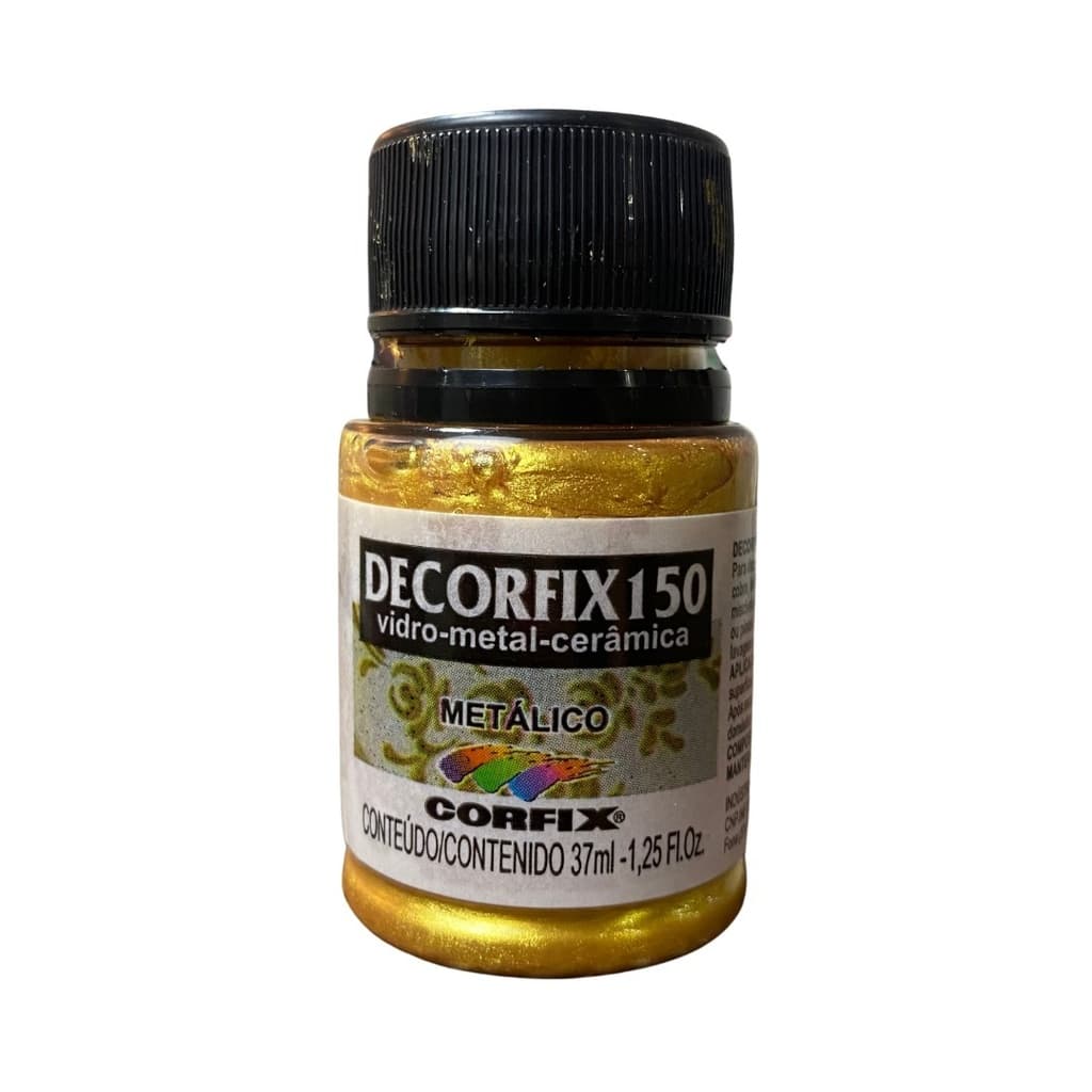 393 METALICO | TINTA DECORFIX150 - OURO - 37ml