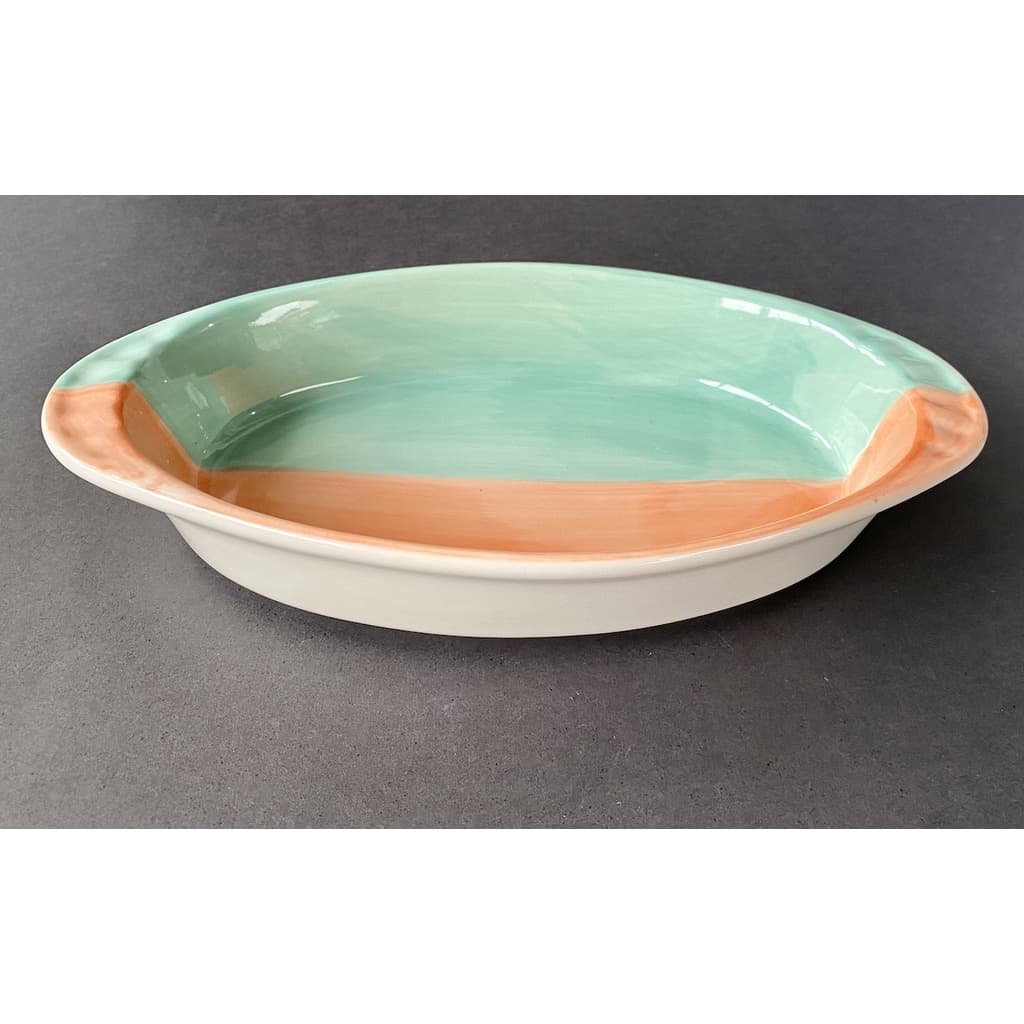 Travessa Porcelana Bicolor 25 x 13,5 x 4 cm cores sortidas