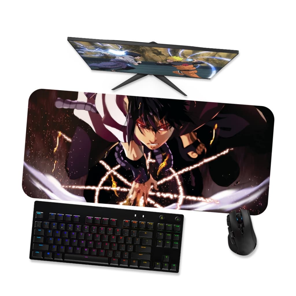 Mouse Pad Gamer Grande Naruto  Sasuke Uchiha 1 90x40 80x40 60x40 70x30 45x40
