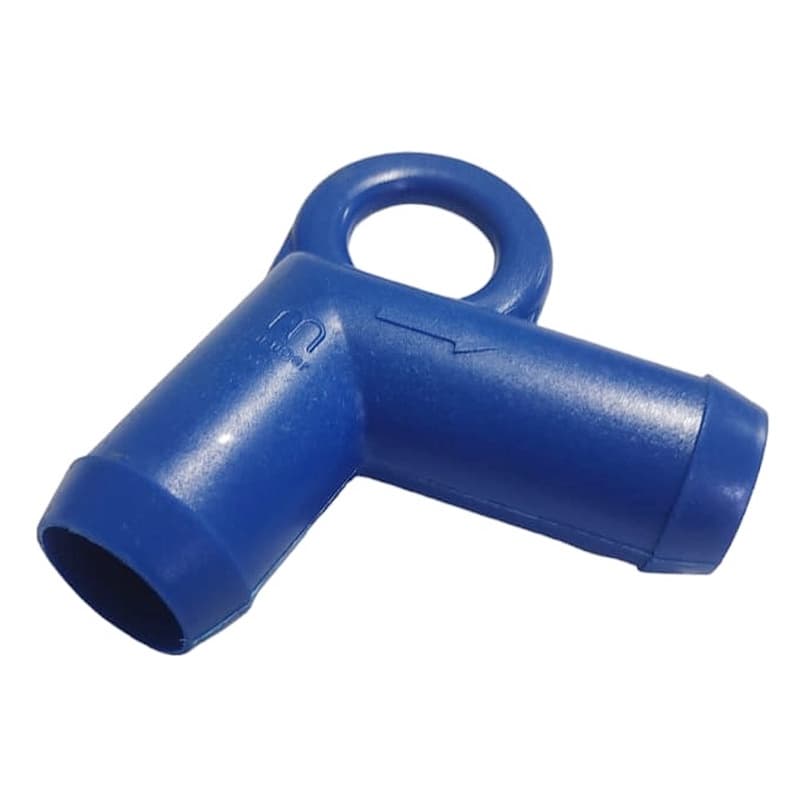 Curva Suporte 1 Polegada Azul Para Mangueira Anauger Original