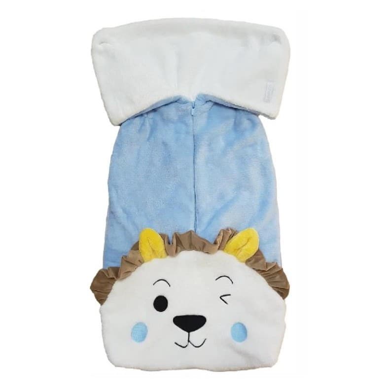 Manta / Saco Dormir Peluciado Bebê Menino Azul Lessa B8992