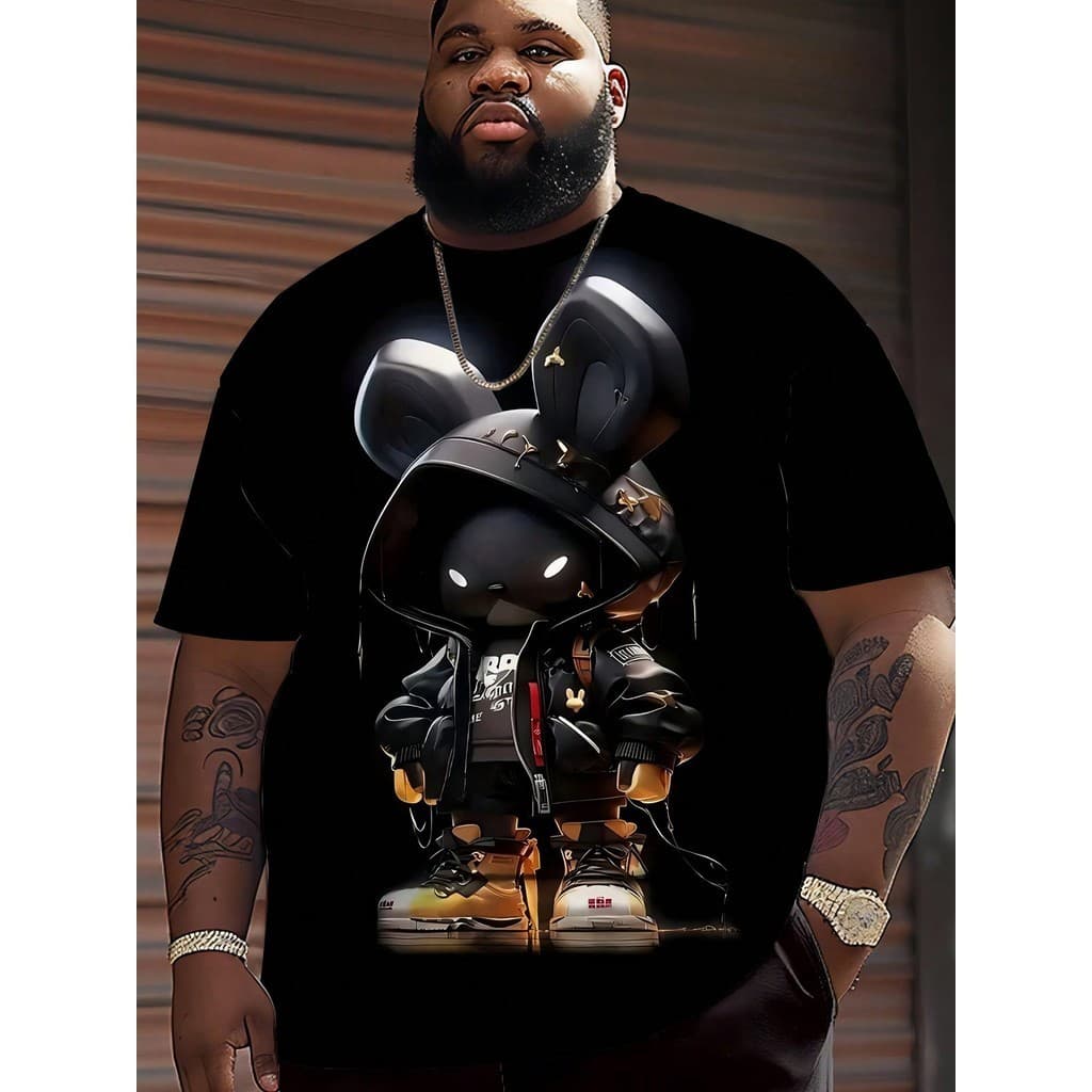 Camiseta Plus Size 100% Algodão Moda Streetwear G1 ao G5 Lançamento Super Promoção