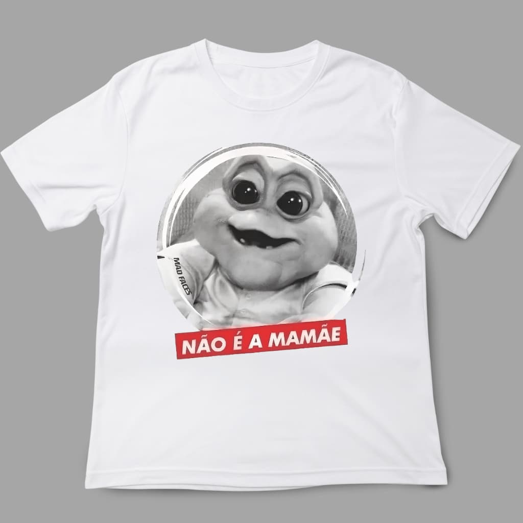 Camiseta Famil Dinossauro - Baby - Branca